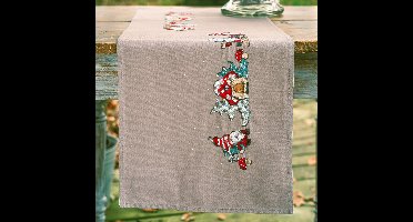 Vervaco - Tafelloper kit - 35 x 95cm - Kerst - Wichtel - PN-0214765