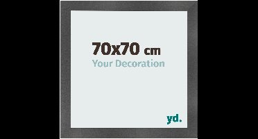 Your Decoration - Fotolijst 70x70 cm - MDF - Zwart Mat - Pisa