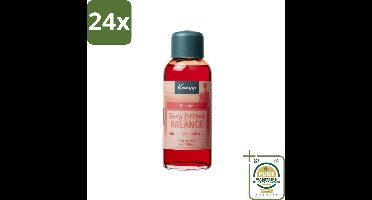 Kneipp - Badolie - Body & Mind Balance - Iris & Vetiver - 100 ml - Voordeelverpakking - 24 stuks - Ontspanning - Stressvermindering