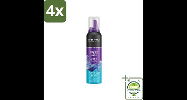 John Frieda – Haarmousse – Frizz Ease Curl Reviver – Krulversterkend – 200 ml - Voordeelverpakking - 4 stuks - Krullen versterken - Pluis verminderen