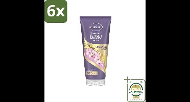 Andrélon - WOW - Masker - Levendig Lang - 180 ml - Voordeelverpakking - 6 stuks - Haarverzorging - Sakura olie