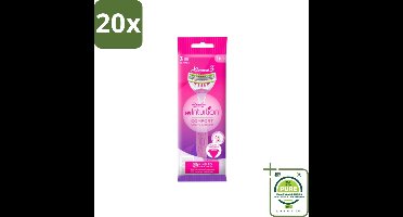 20 x Wilkinson - Wegwerpscheermesjes - Xtreme 3 Beauty - Comfortabel - 1 scheermesje - Grootverpakking - Wegwerpscheermes - Scheermesje - Scheermes Dames - Scheermes Xtreme - Scheermesje Comfort