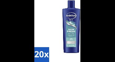 Andrélon – Shampoo – Marine Fresh Men – 400 ml - Bulkverpakking - 20 stuks
