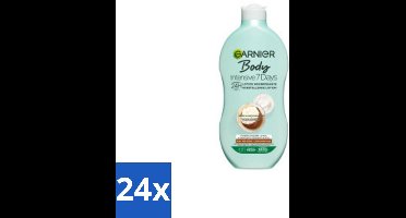 24 x Garnier - Body - Bodylotion - Intensive 7 Days - Herstellend - Karitéboter & Probiotica - 400 ml - Intensive Bodylotion - Karitéboter - Probiotica - Droge Huid - Vochtbalans