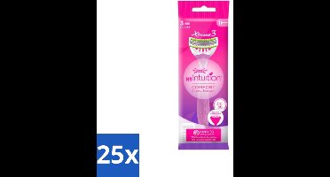 Wilkinson - Wegwerpscheermesjes - Xtreme 3 Beauty - Comfortabel - 1 scheermesje - Bulkverpakking - 25 stuks