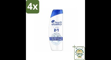 Head & Shoulders – 2-in-1 – Classic – 300 ml - Voordeelverpakking - 4 stuks - Roosvrij shampoo - Haar verzorging