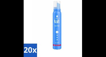 20 x Taft - Haarmousse - Ultra 4 - Volumineuze fixatie - 200 ml - Haarmousse - Volume - Fixatie - Haartype - Hittebescherming