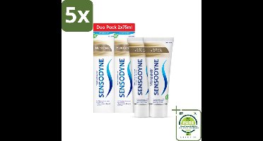 5 x Sensodyne - Tandpasta - Multi Care - Complete Zorg - Duopack - 2 x 75 ml - Grootverpakking - Tandpasta Gevoelige Tanden - Tandpasta Bescherming - Tandpasta Frisse Adem - Tandpasta Gezond Tandvlees - Fluoride Tandpasta