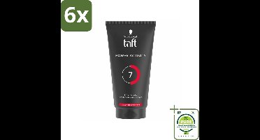 Taft - Power Activity 7 - Styling Gel - Energieke styling - 150 ml - Voordeelverpakking - 6 stuks - Haarstyling gel - Taft styling gel