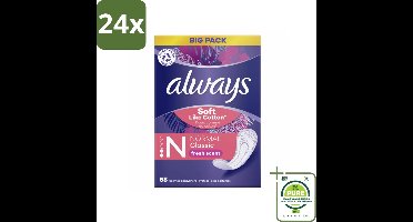 Always - Inlegkruisjes - Normal - Fresh - Voordeelverpakking - Voordeelverpakking - 24 stuks - Inlegkruisjes - Always Discreet