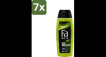 Fa Men - Sport Energy Boost - Doucemiddel - Voor Lichaam, Haar & Gezicht - 250 ml - Bulkverpakking - 7 stuks