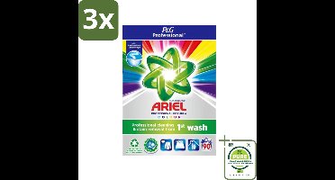3 x Ariel Professional - Waspoeder - Gekleurde Was - 90 Wasbeurten - Grootverpakking - Waspoeder - Wasmiddel - Gekleurde Was - Professionele Reiniging - Vlekkenverwijderaar