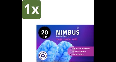 1 x NIMBUS Magic Duster Navulling 20 stuks per verpakking - Stofdoekje - Stofverwijderen - Stofallergie - Haren Verwijderen - Duster