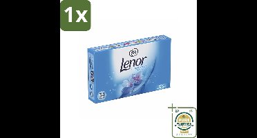 1 x Lenor - Droogtrommeldoekjes - Spring Awakening - 34 Doekjes- Droogtrommeldoekjes - Wasverzachter - Drogerdoekjes - Geur Droger - Bloemige Geur