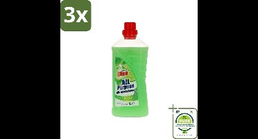3 x At Home - Clean - Allesreiniger - Limoen & Eucalyptus - 1 L - Grootverpakking - Allesreiniger - Schoonmaak - Vloeren - Keuken - Badkamer
