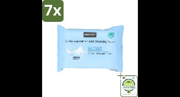 7 x Sence - Normale Huid - Gezichtsreinigingsdoekjes - Mild Reinigend - 20 Doekjes - Grootverpakking - Gezichtsreiniging - Reinigingsdoekjes - Normale Huid - Make-up Remover - Huidverzorging