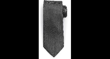Suitable zijden stropdas Antraciet - Effen - Heren das