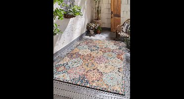 the carpet Palma - Versatile, Indoor & Outdoor, Modern Design, Living Room, Weatherproof and UV Resistant, Durable, Easy to Clean, Balcony, Conservatory, Multi, 80x150cm
