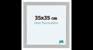 Your Decoration - Fotolijst 35x35 cm - MDF - Wit Houtnerf - Como