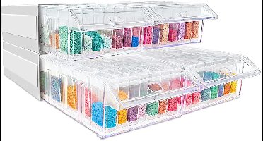 Diamond Painting Accessoires - Opbergdoos - Sorteerdoos voor Volwassenen en Kinderen - Wit