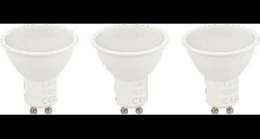 LED line LED Spot GU10 - 7W (vervangt 40W) - 600lm - Ø50mm - 230V - Energiezuinig - 3 stuks