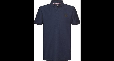 Petrol Industries - Heren Piqué polo BroncoRacer - Blauw - Maat XXXL
