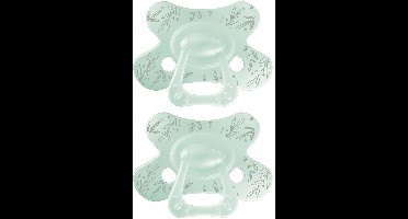 Difrax Natural Fopspeen - 18+ Maanden - Blaadjes - Lichtgroen - 2 Stuks