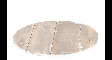 Plateau steiger grey wash Ø38xH3cm