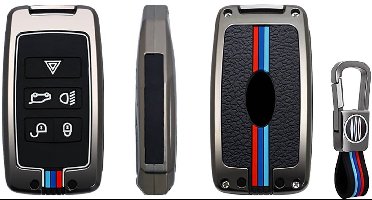Metalen Autosleutel hoesje - Sleutelhoesje - Sleutelcover - Autosleutelhoes - Geschikt voor Land Rover/Range Rover B5 - Auto Sleutel Accessoires gadgets