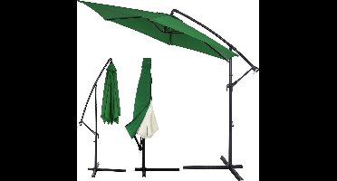 Kingsleeve Zweefparasol Met Voet - Uv-bescherming 300cm - Rood