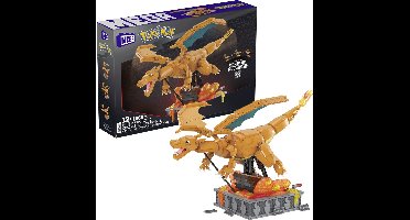 MEGA Pokémon Charizard - Gedetailleerd bouwspeelgoed met bewegende vleugels