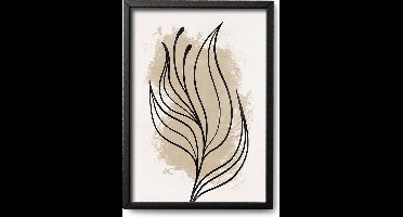 Abstracte poster Hatteras - A3 - 30 x 42 cm - Inclusief lijst (Zwart MDF) - Kunst - Hoogwaardige abstracte poster - Illustratie - ArtStract - Abstracte kunst Online - Abstracte posters