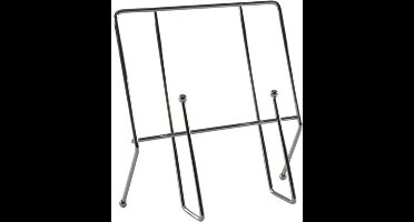 Svenska Living - Kookboek Standaard - Chroom - 23x3.5x22.5cm - Kookboek houder - Maximale Dikte Boek 3.5 cm