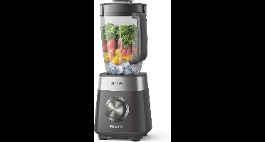 Philips Blender HR3020/20 - Krachtige 1000 Watt Motor – Veelzijdig Gebruik - Vaatwasserbestendig - 1.5l Kan - Grijs