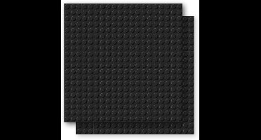 Brixies Bouwplaat | Grondplaat 20x20 noppen - Geschikt voor Lego Classic Bouwstenen - Zwart