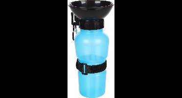 Flamingo Ollie - Waterverdeler Honden - Draagbare Waterverdeler Ollie Blauw 10,5x10,5x21,5cm - 1st - 131243 - 1st