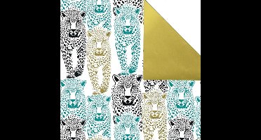 Inpakpapier Cheetah Goud - 30-70 cm - 200 m |variant: 50 cm / 200 mtr.