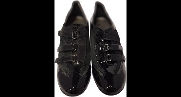 HORNET by Botticelli- LUXE SNEAKER - LAK/ LEER/ VELVET & VELCRO SLUITBANDJES-41