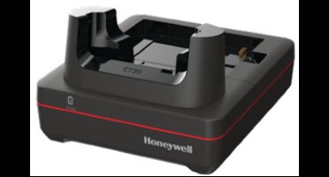HONEYWELL CT37 booted homebase. Kit includes homebase, power supply, EU power cord. For recharging one computer with protective boot and a spare battery (standard or extended). Support USB client via USB Type B connector.