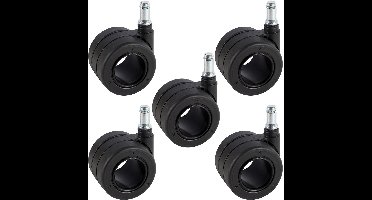 Dörner + Helmer Design stoelwielen - Innovatief design 65mm Ø - Hoogwaardige materialen 300kg draagvermogen voor meubels