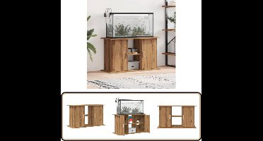vidaXL Aquariumstandaard - 101x41x58 cm - Eikenhout