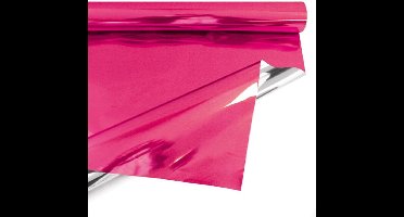Hoogglans Inpakfolie Fuchsia – Luxe Plastic Inpakfolie | 69 cm / 50 m