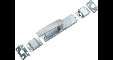 Nemef Krukespagnolet - aluminium geanodiseerd - F1 - Slag 16 mm - incl 2 hoeksluitplaten en 2 geleiders