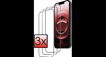 Screenprotector - 3 Stuks - Geschikt voor Apple iPhone 16e / 17e - Full Cover - Beschermglas - Gehard Glas - Tempered Glass - Screen Protector