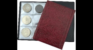 ApexArte® Muntenalbum - Munten Verzamelmap - Rood