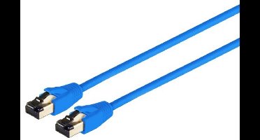 Patchkabel cat 8.1 F/FTP PIMF LSZH blau 1,0m