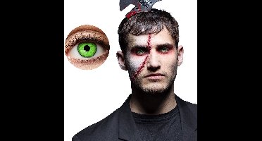 Boland - Paar weeklenzen Franky - Volwassenen - Halloween en Horror - Halloween contactlenzen - Horror