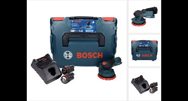 Bosch GEX 12V-125 Professionele snoerloze excenterschuurmachine 12 V 125 mm borstelloos + 2x accu 3.0 Ah + lader + L-Boxx