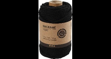 Creativ Company Macramékoord 4 mm 55 m Zwart
