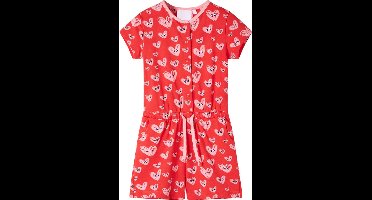 vidaXL - Kinderjumpsuit - 128 - rood
